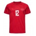 Danmark Kasper Dolberg #12 Replika Hjemmebanetrøje VM 2022 Kortærmet